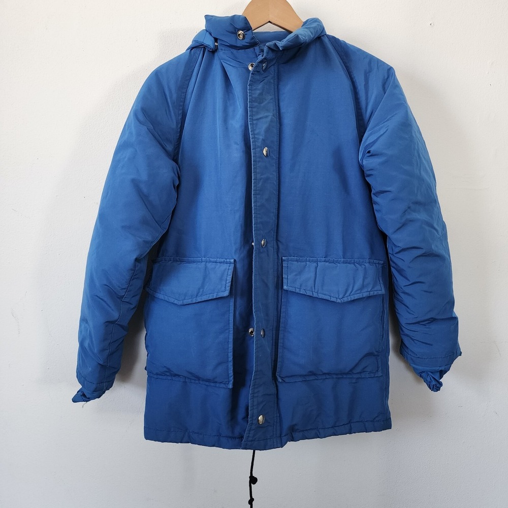 Vintage EMS Eastern Mountain Sportswear Blue Goose Down Puffy Jacket Small